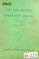 MIIC-MiiC Type N, CNC, Pipe Bender Operations Manual Year (1985)-Type N-01